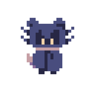 Petit Furet en pixel de la Game Jam de l'été 2024